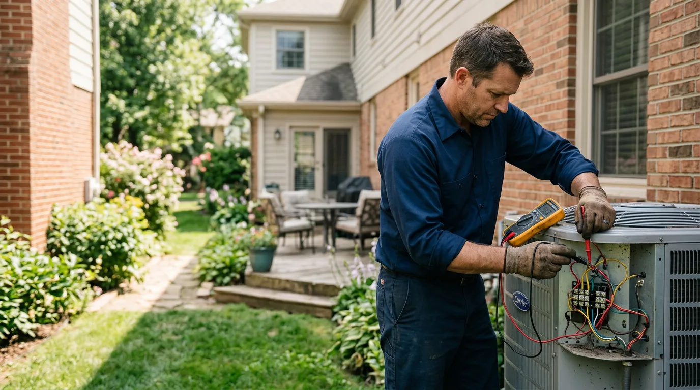 HVAC technician working near Stockton, NJ